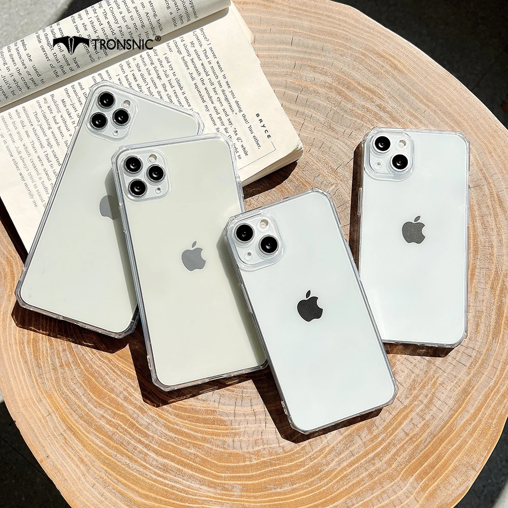 

Glossy Sqaure Phone Case for iPhone 13 12 11 Pro Max XR Xs MAX Soft Clear Thin TPU Shiny Case for iPhone 6s 7 8 Plus Covers Capa