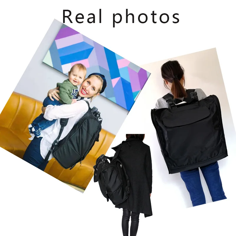 Дорожная сумка чехол для переноски детской коляски рюкзак из ткани Оксфорд