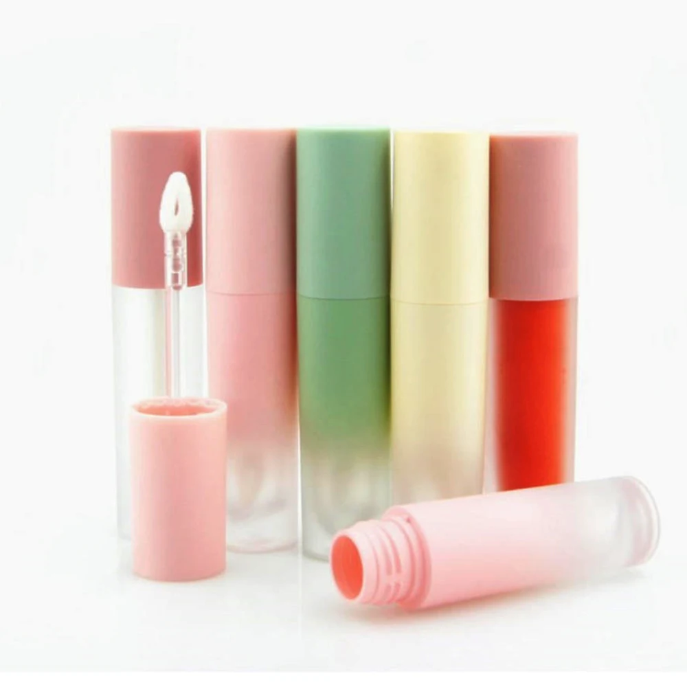 

3ml Abs Plastic Lip Gloss Tube Lip Glaze Container Cosmetic Matte Gradient Color Lip Gloss Tube Empty