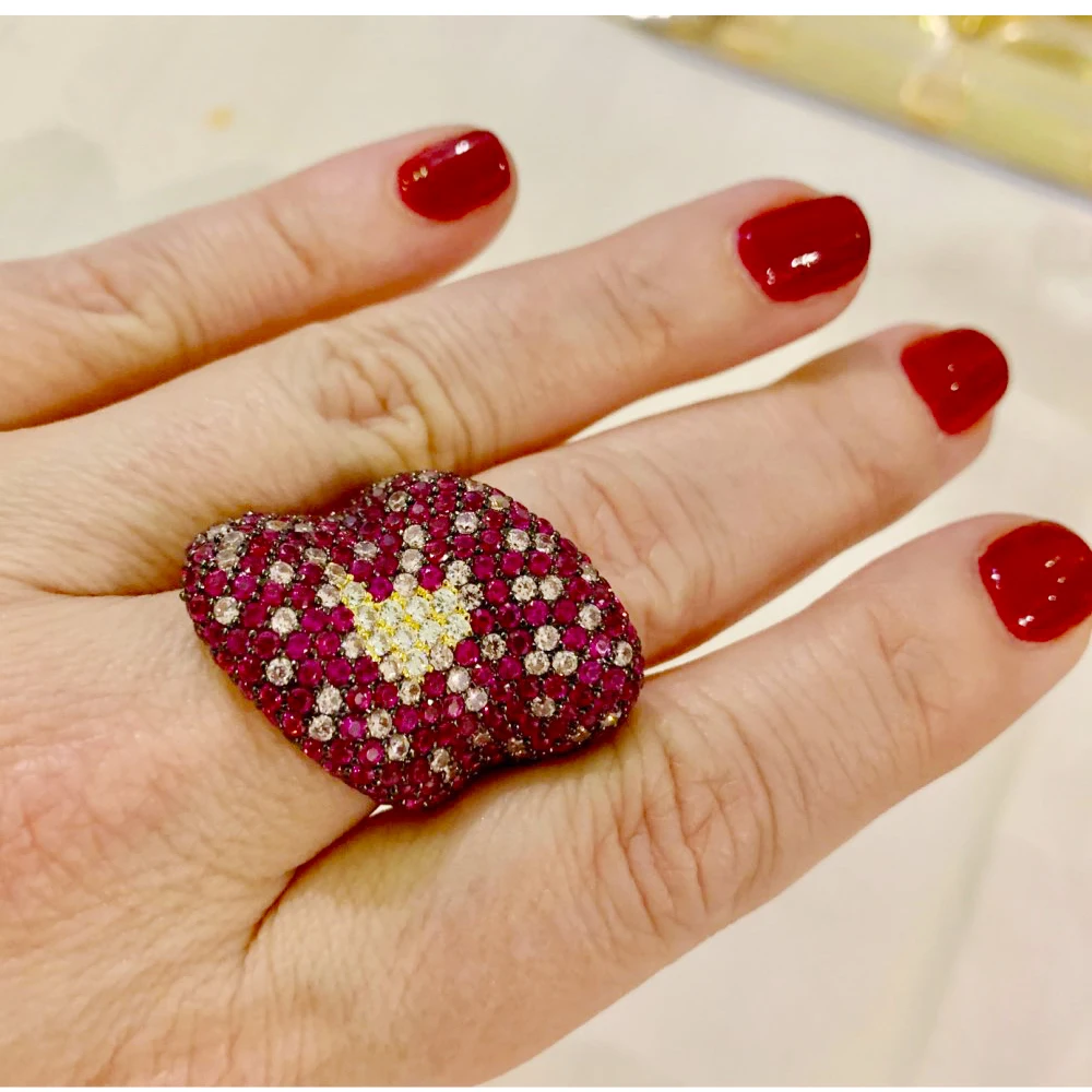 

missvikki Gorgeous Noble Stackable Shiny Ring For Women Wedding Cubic Zircon Engagement Dubai Punk Bridal Monaco Design Rings