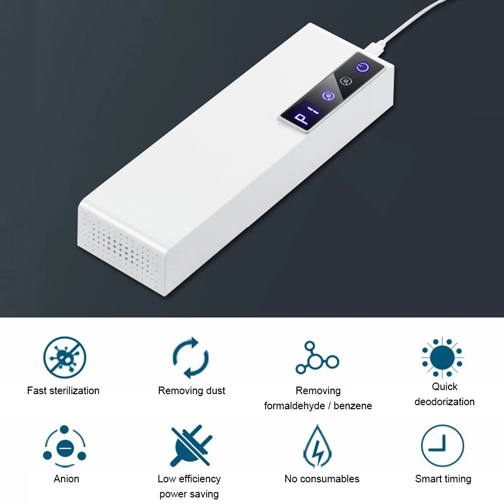 

Мини-стерилизатор озона, бытовой очиститель воздуха, стерилизатор USB Перезаряжаемый дезодорирующий стерилизатор-дезинфекция