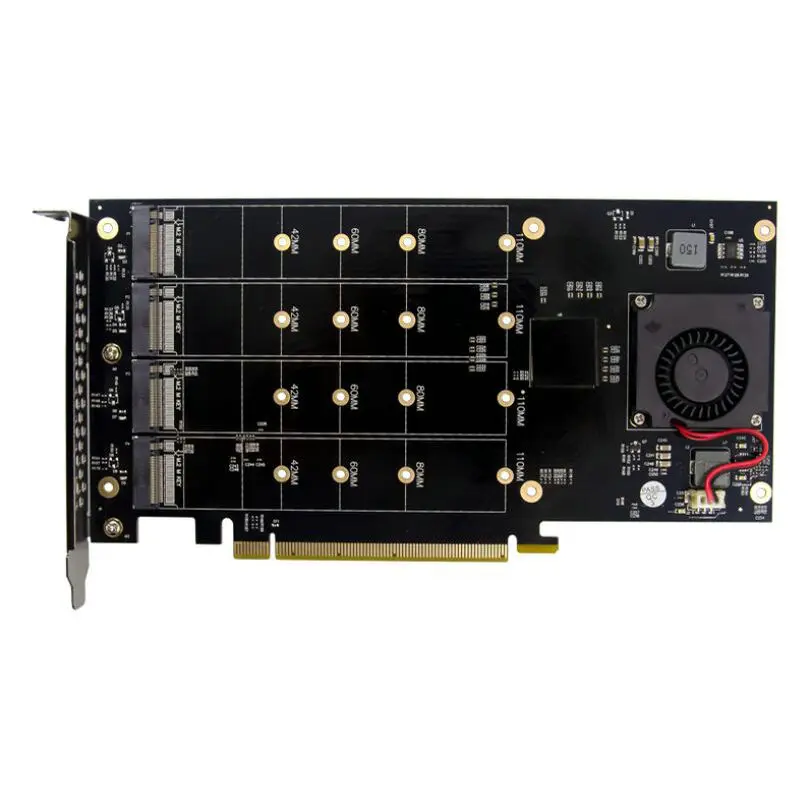 pcie 30 x16 plx8747 до 4 порты и разъёмы m 2 nvme ssd ада
