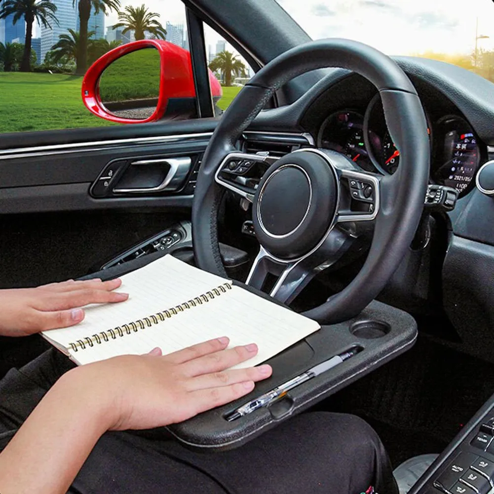 

28*42CM Portable Car Steering Wheel Table Desk Tray Laptop Stand Dining Holder Stand For Tesla 3/Y 2021 Accessories For BMW A8