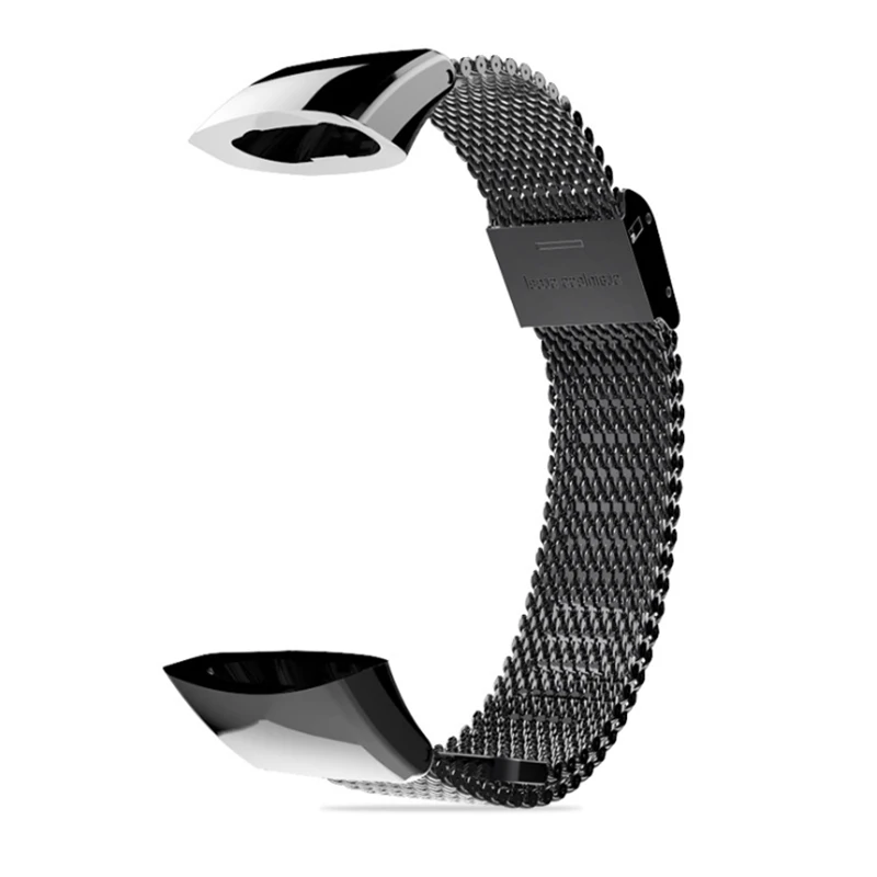 Black Mijobs металлический ремешок для huawei Honor 3 Band Milanese аксессуары из нержавеющей стали ремешок для часов для huawei Watch - Цвет: Black