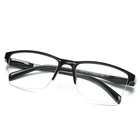 Модные очки для чтения в полуоправе пресбиопические очки мужские женские очки для дальнего зрения с силой + 25 + 50 + 75 + 100 до + 400