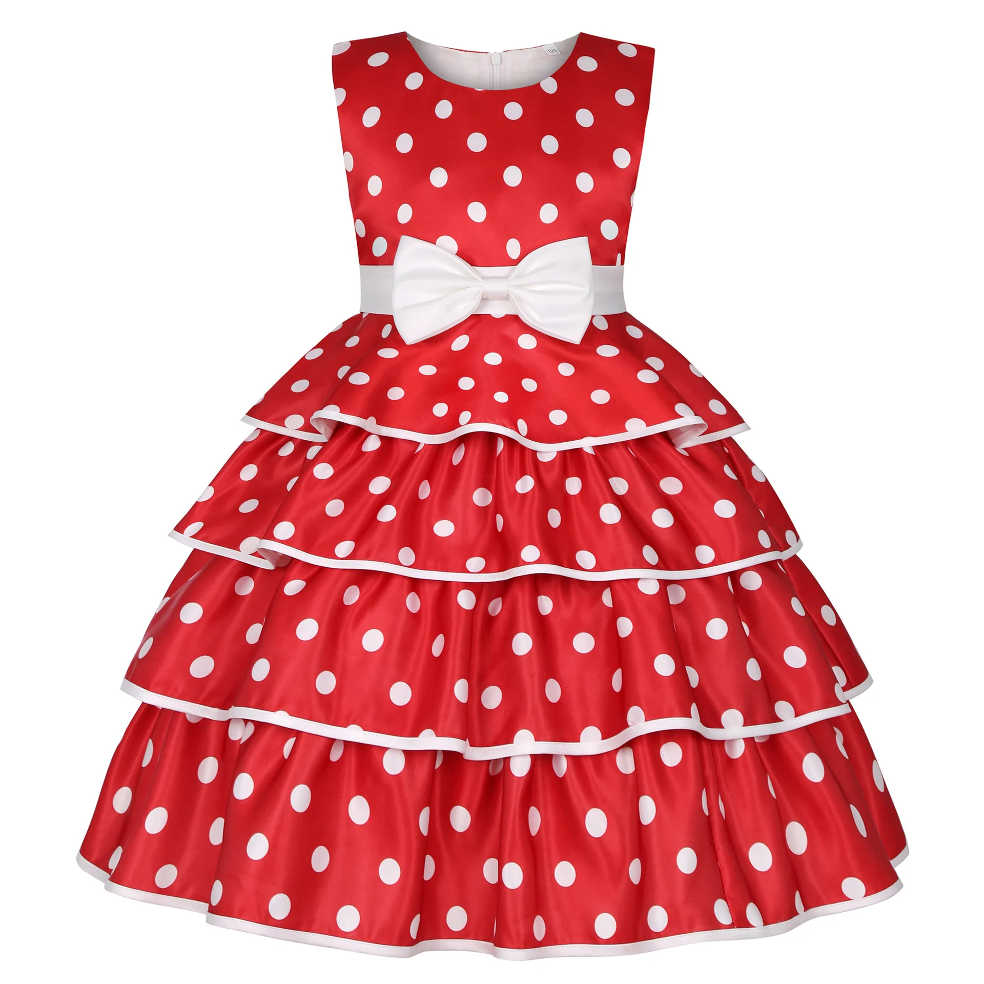 

Girls Dress New Year Kids Clothes Polka Dot Princess Dresses For Girls Embroidery Wedding Party Dress Clothes Clothing vestidos