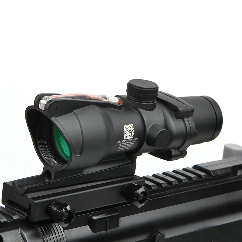 Trijicon ACOG 4X32 волоконно оптический прицел с красной точечной подсветкой травленная