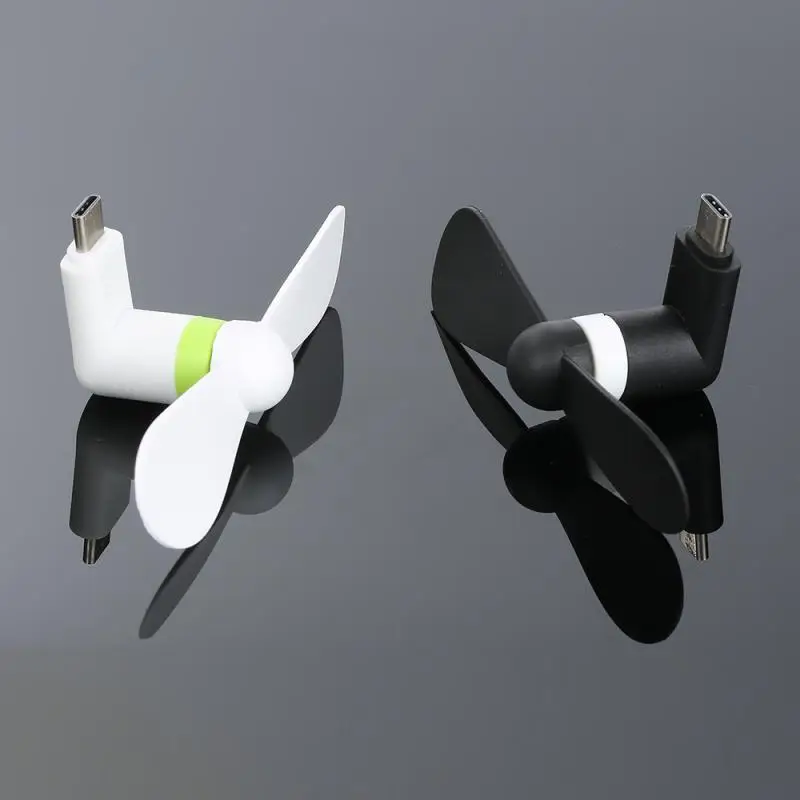 

Portable Type C Port Mini Mobile Phone Fan Micro USB-C Adapter Type 5v 1w Low Consumption Phone Cooling Fan For Huawei Xiaomi