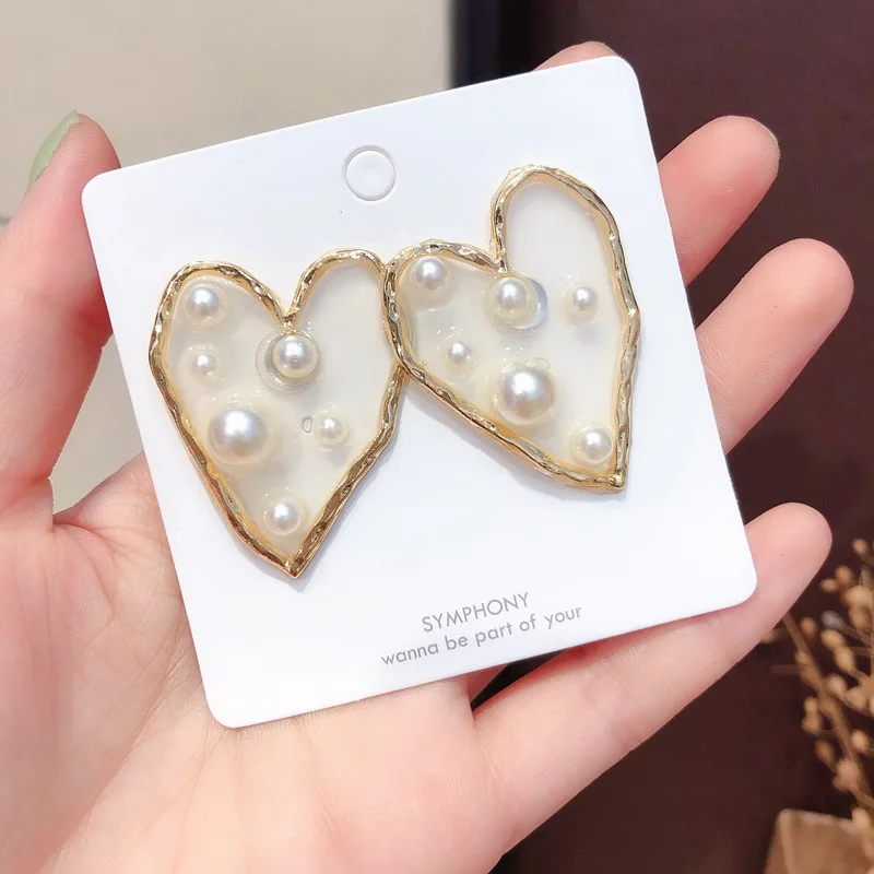 Корейские новые дизайнерские модные ювелирные изделия Love серьги с масляной