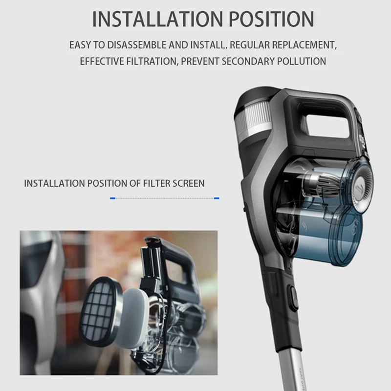 

4Pcs Vacuum Cleaner Filter Accessories for FC6812, FC6813, FC6822, FC6823,FC6826, FC6723/01 Vacuum Cleaner Parts