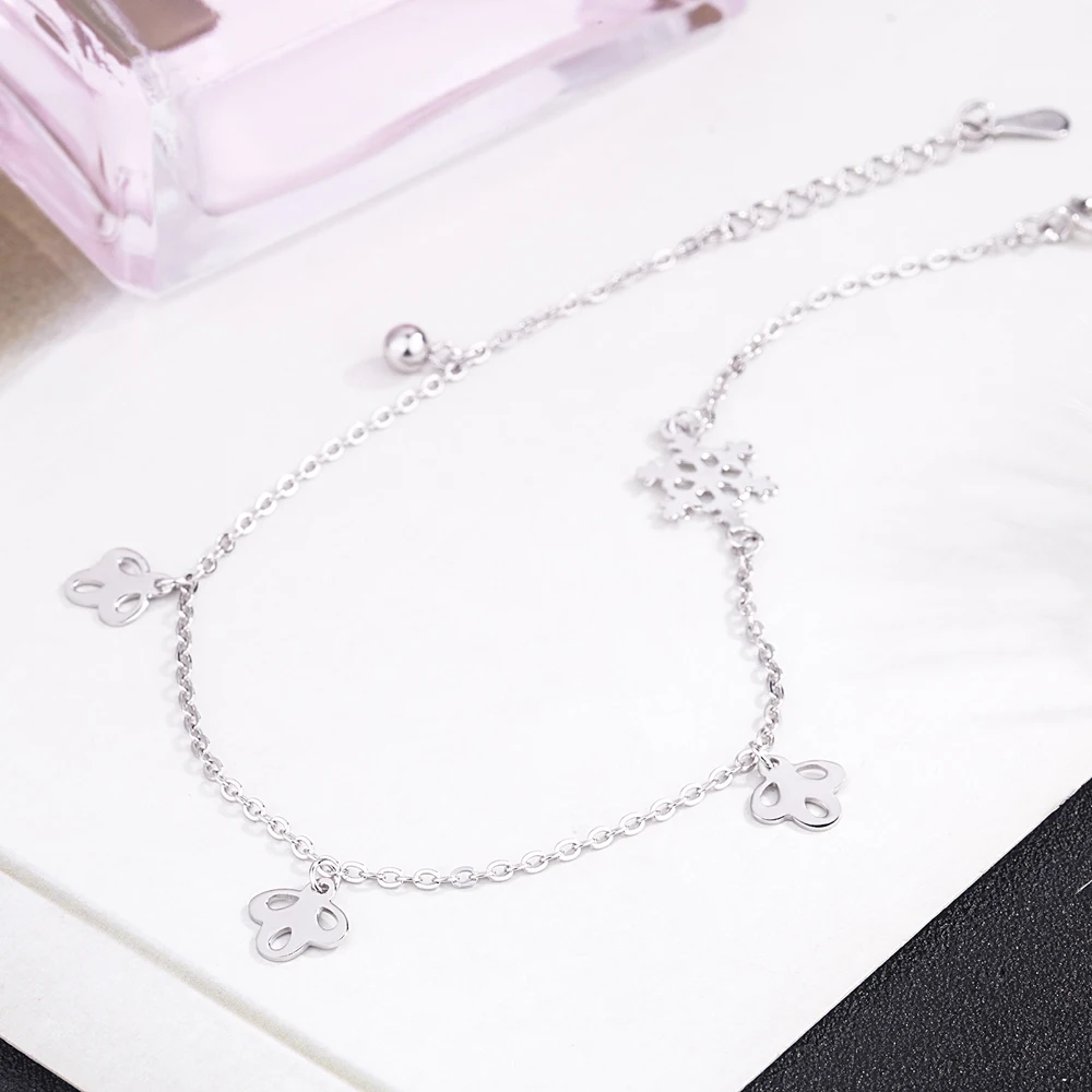 Браслет на ногу Женский из серебра 100% пробы в стиле бохо | Украшения и аксессуары