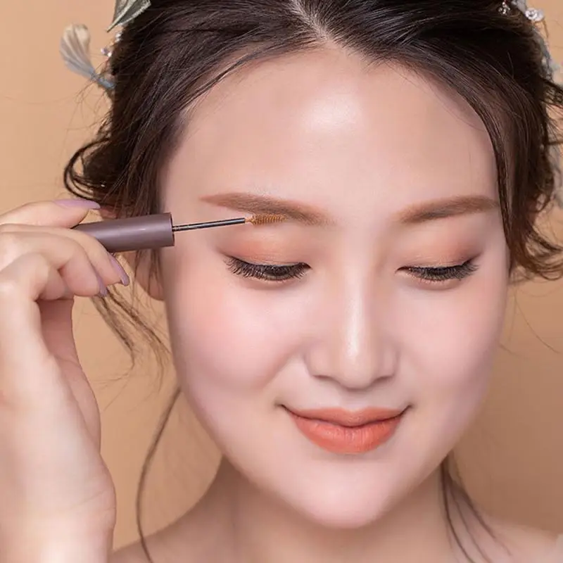 

2 Color Eyebrow Tint Makeup Waterproof Eyebrow Pomade Gel Enhancer Cosmetic Eye Makeup Eye Brow Cream with Brush Cosmtics