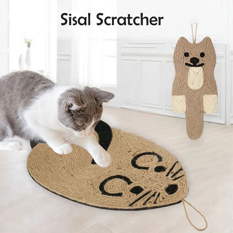 

Animal Shaped Cat Scratching Board Sisal Big Size Kitten Claw Sharpener Pet Home Playing Training Toys Hanging Cat Scratcher
