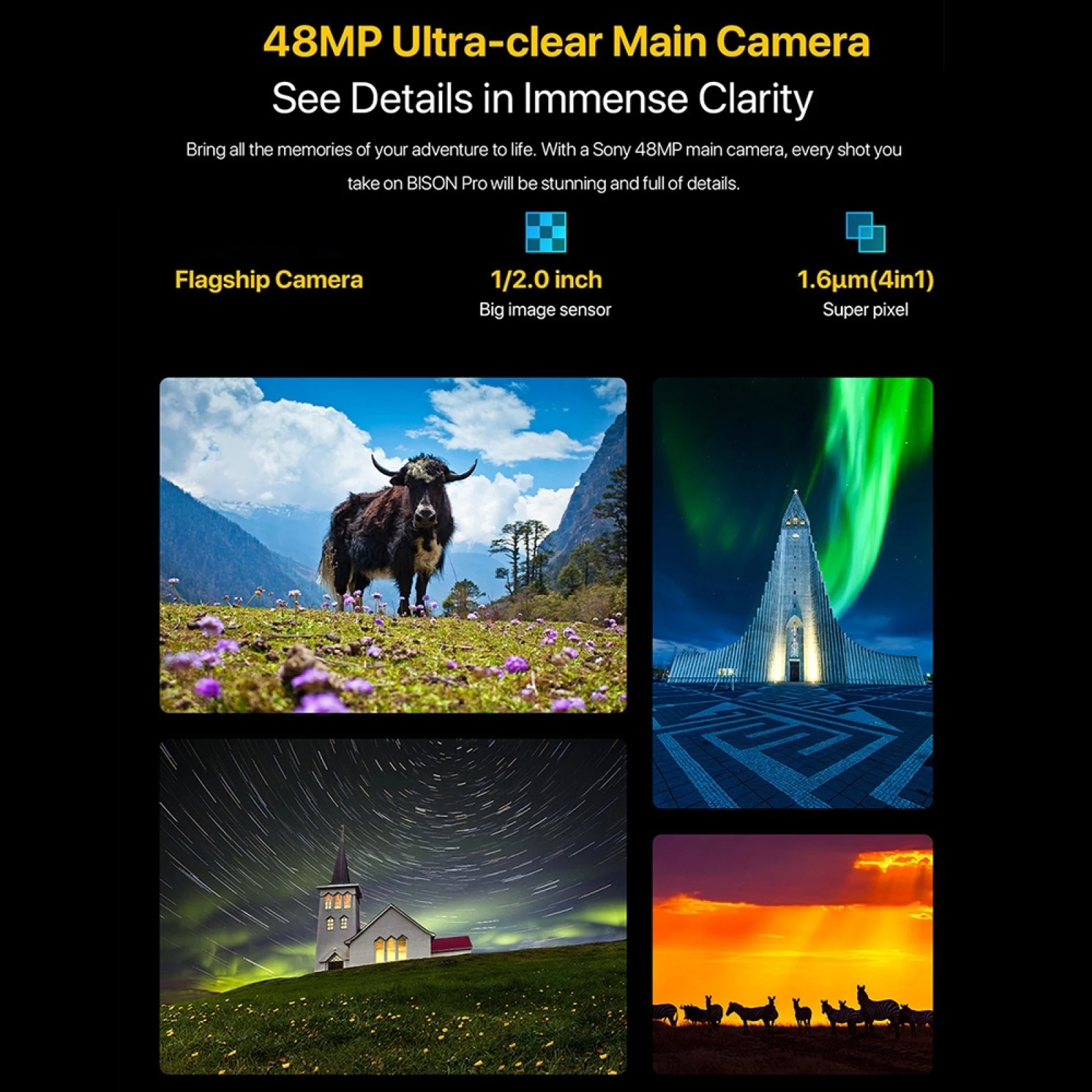 Смартфон UMIDIGI BISON Pro 4 + 128 ГБ IP68/IP69K упрочненный 6 3 дюйма FHD Helio G80 Android 11 | Мобильные