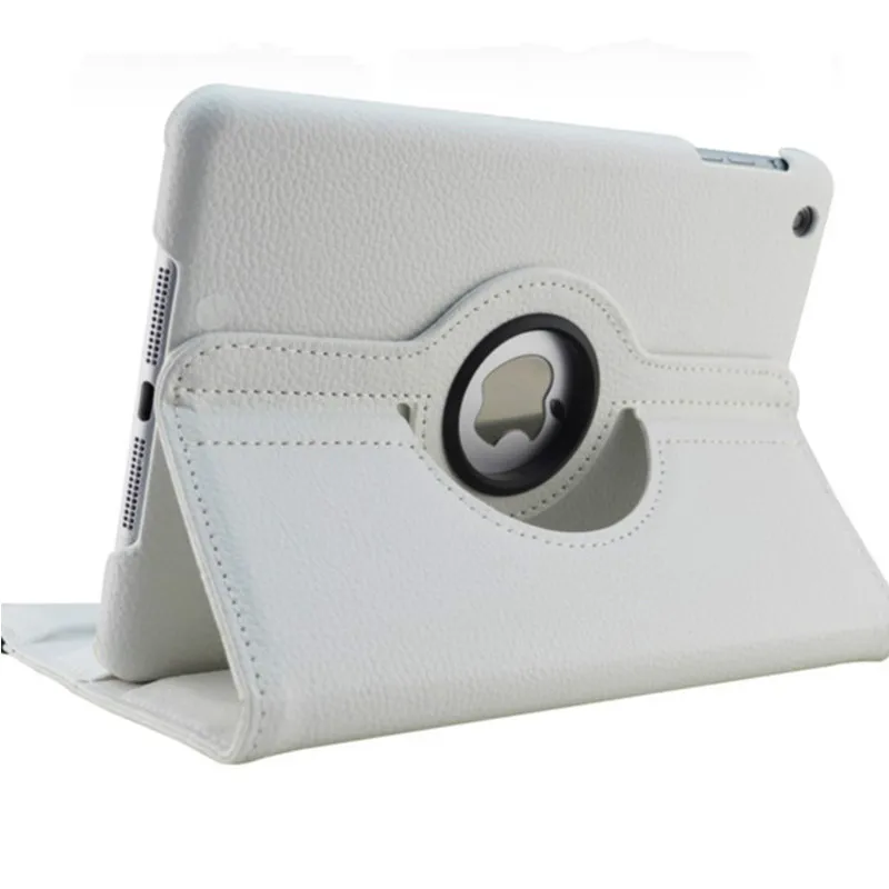 Белый Чехол для ipad 9,7, чехол, 360 градусов, вращающийся из искусственной кожи, чехол-подставка для ipad air 2, чехол, умный чехол для ipad, чехол 9,7 - Цвет: Белый