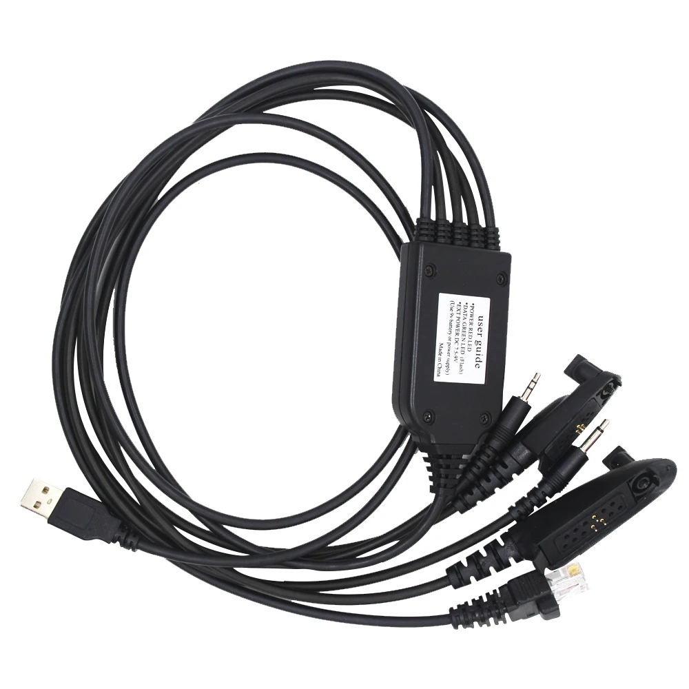 

5 In 1 Multifunctional USB Programming Cable For Motorola Ham Radio 3.5mm 2.5mm HT750 EX500 Two-way Radio For Dropshipping