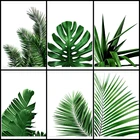 Набор для алмазной живописи 5D, алмазная вышивка в скандинавском стиле, зеленая растительность, тропические растительные листья, мозаика для украшения стен