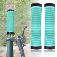 1 pair mtb folding bike handlebar covers bicycle lockable handle anti slip grip