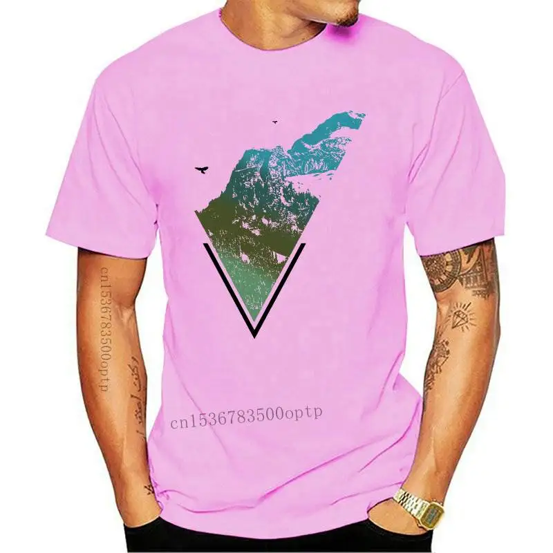 

Vintage Geometric Art Nature Environmental Classic T-Shirt Fashion Men Short Sleeve Man Casual Tops Hip Hop Cool Boy Tee shirt