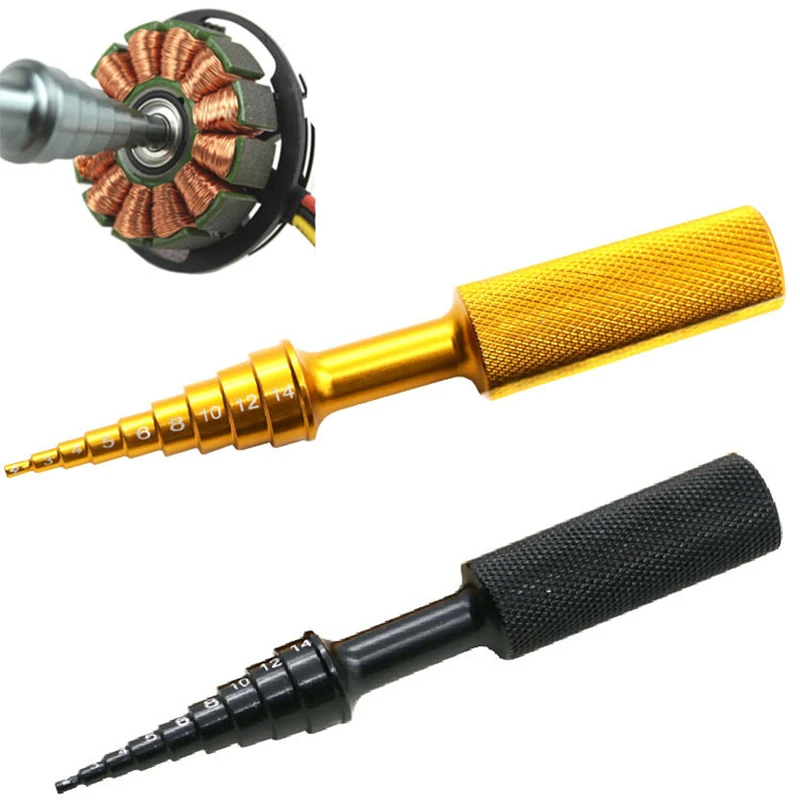 

1PC 2-14mm Gold/Black Bearings Disassemblers Aluminum Bearing Remove Tools Pullers Installers Hand Tool Set For RC Model Cars