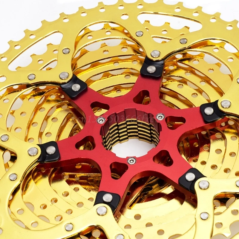 

Cassette 11-32T MTB Gold Cassette 9S 10S 11S 12S Fit for Mountain Bike, Road Bicycle, MTB, BMX, SRAM