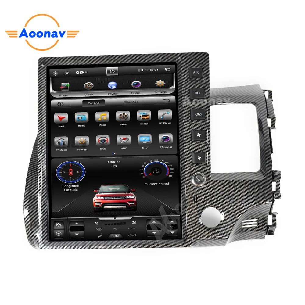 

Car radio android 2 din GPS navigation tesla vertical touch screen For Honda Civic 2007 car video audio player Stereo receiver