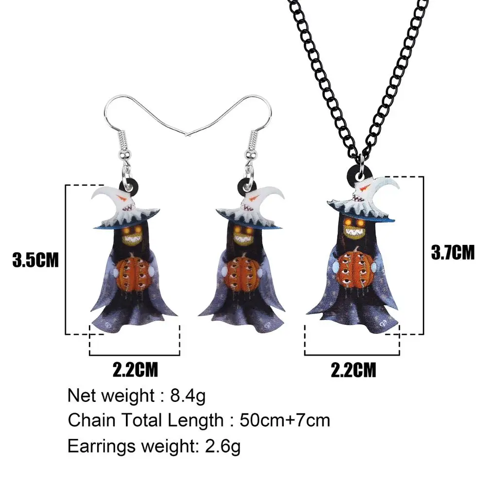 Акриловые украшения Bonsny для Хэллоуина набор украшений в виде демона тыквы