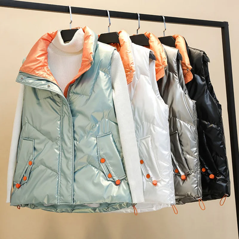 

Autumn And Winter Cotton Vest 2022 New Fashion Wild Loose Female Waistcoat Students Down Cotton Vest Jacket Women Clothing