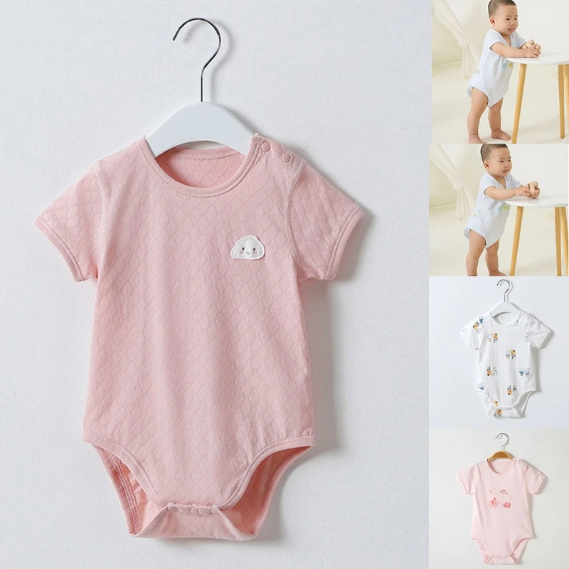 

Short-Sleeve Infant Bodysuit Newborn Boy Girl Outfit 0-24 Months Multi Size Organic 100% Soft Cotton Onesies Bodysuits