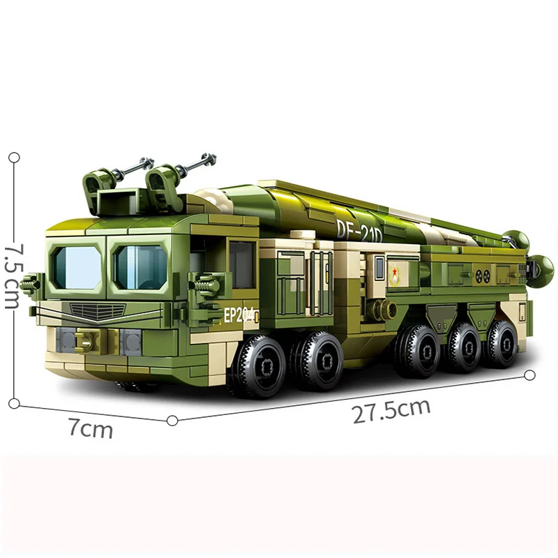 

SEMBO Military Vehicle Air Defense Missile Trucks Building Blocks Combat Car Model Creator Educational Toys For Kids Gifts