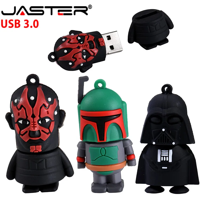JASTER милый Звездные войны USB флеш-накопитель USB 3,0 флеш-накопитель Миньоны карта памяти Флешка 4 ГБ 8 ГБ 16 ГБ 32 ГБ 64 ГБ подарок