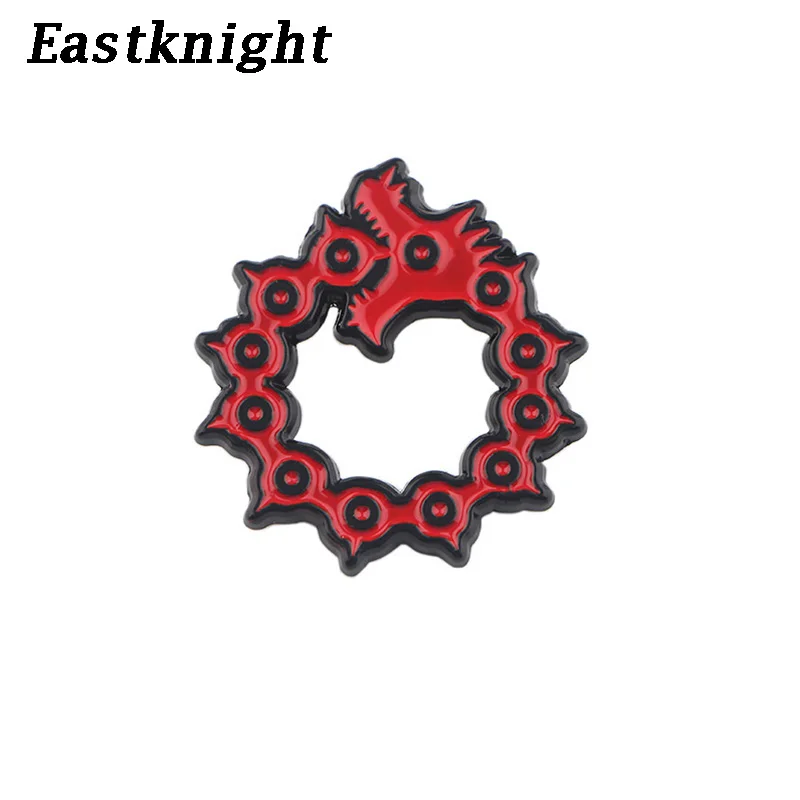 Семь смертных грехов классные булавки металлические броши и эмалированная