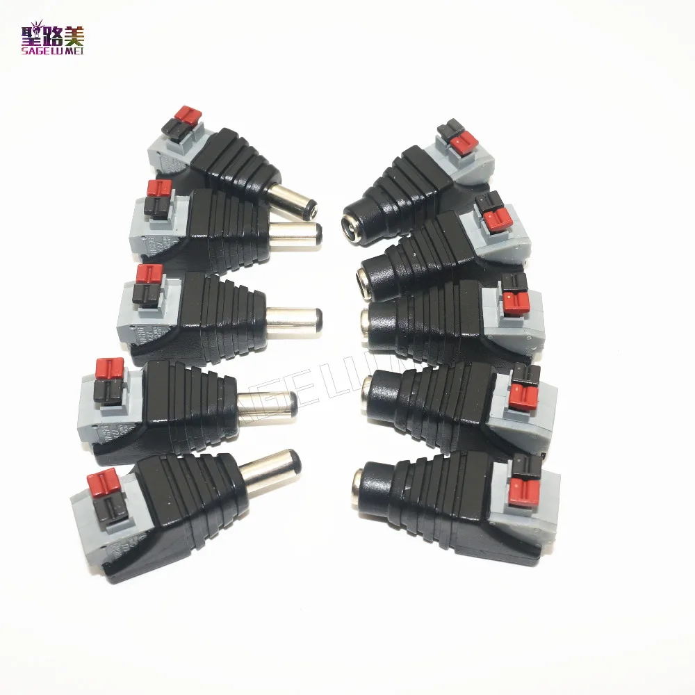 Разъем питания постоянного тока папа мама без винты вилки адаптер 5 5x2 1 мм для 5050