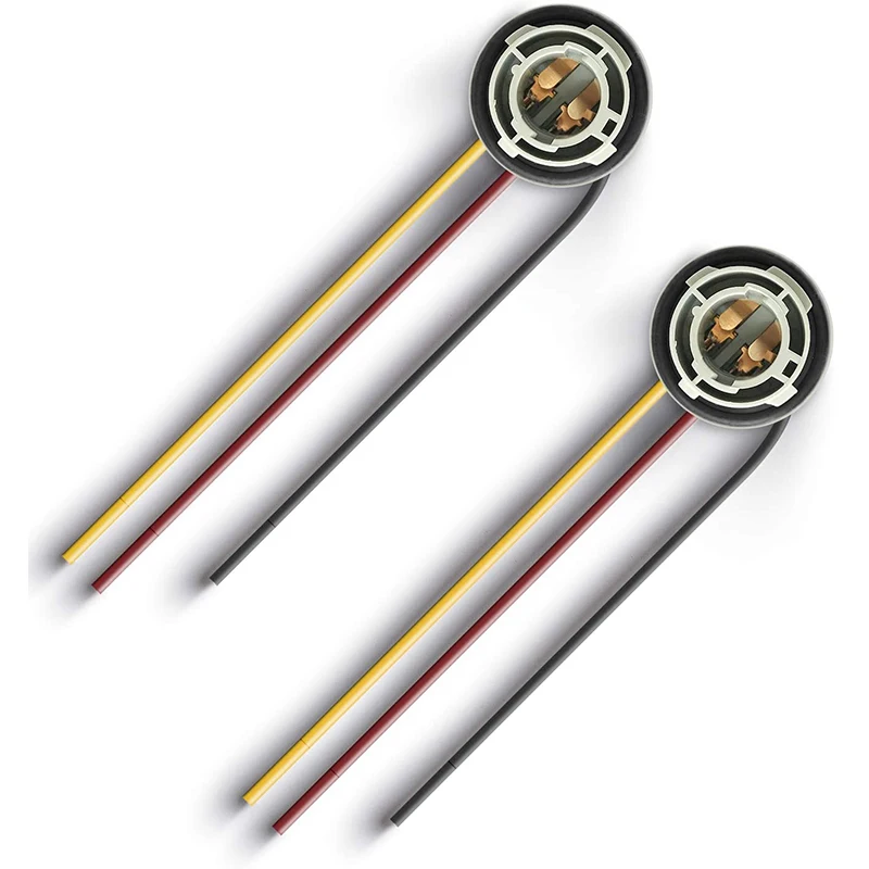 

2Pcs 1157 Bulb Socket BAY15D Lamp Holder P21/5W Adapter Base Connector For Brake Light Plastic Led Stop Canbus Car Accessories