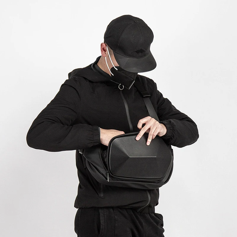 

Youpin TAJEZZO Polyhedron Crossbody Bag Pack For Men Anti-theft Shoulder Messenger Bags Male Waterproof Short Trip Chest