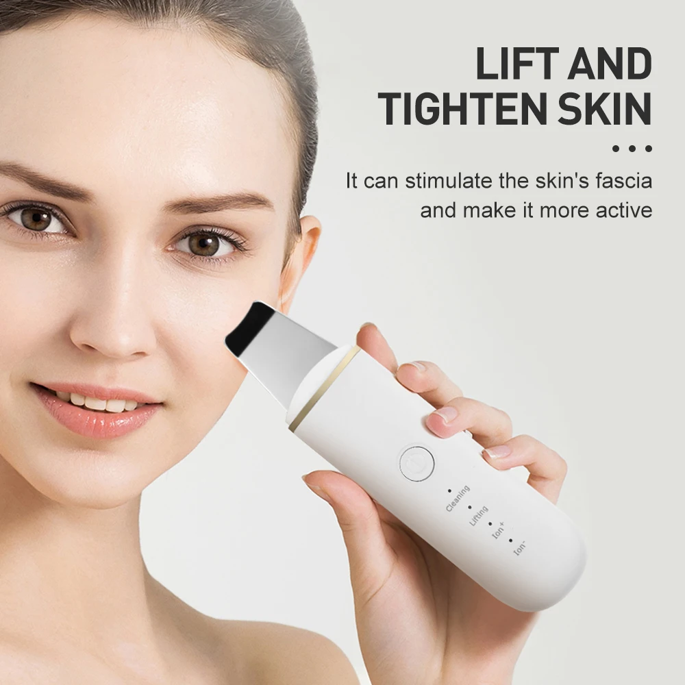 Beste Ultrasone Huid Scrubber Ultrasone Facial Cleaner Comedondrukker Ultrasone Peeling Schop Cleaner Facial Massager Huidverzorging