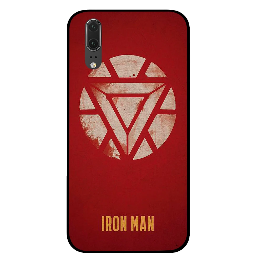 6 Ironman и Hulk Marvel Comic черный чехол для телефона huawei P30 P20 mate 10 20 Pro Lite Nova 3 4 3i чехол - Цвет: 6