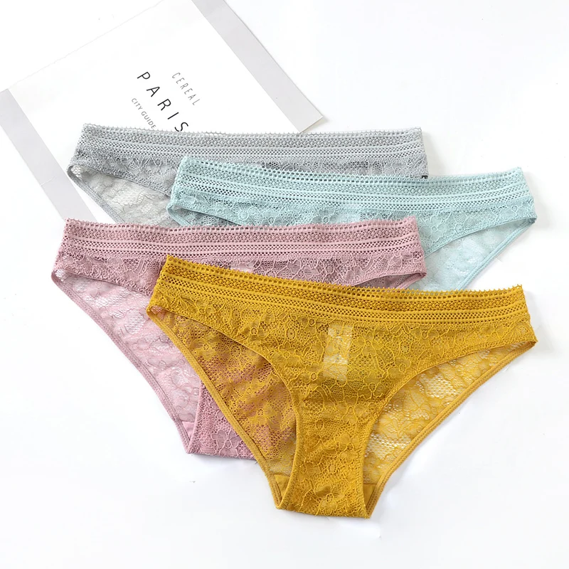 

Lace Thin Cup One-piece Wireless Bra and Panties Set Underwear Push Up Girls Bras Lingerie for Women