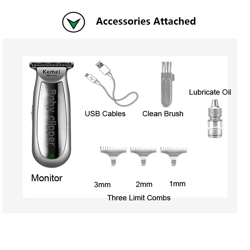 Детская электронная машинка для стрижки волос триммер набор удаления