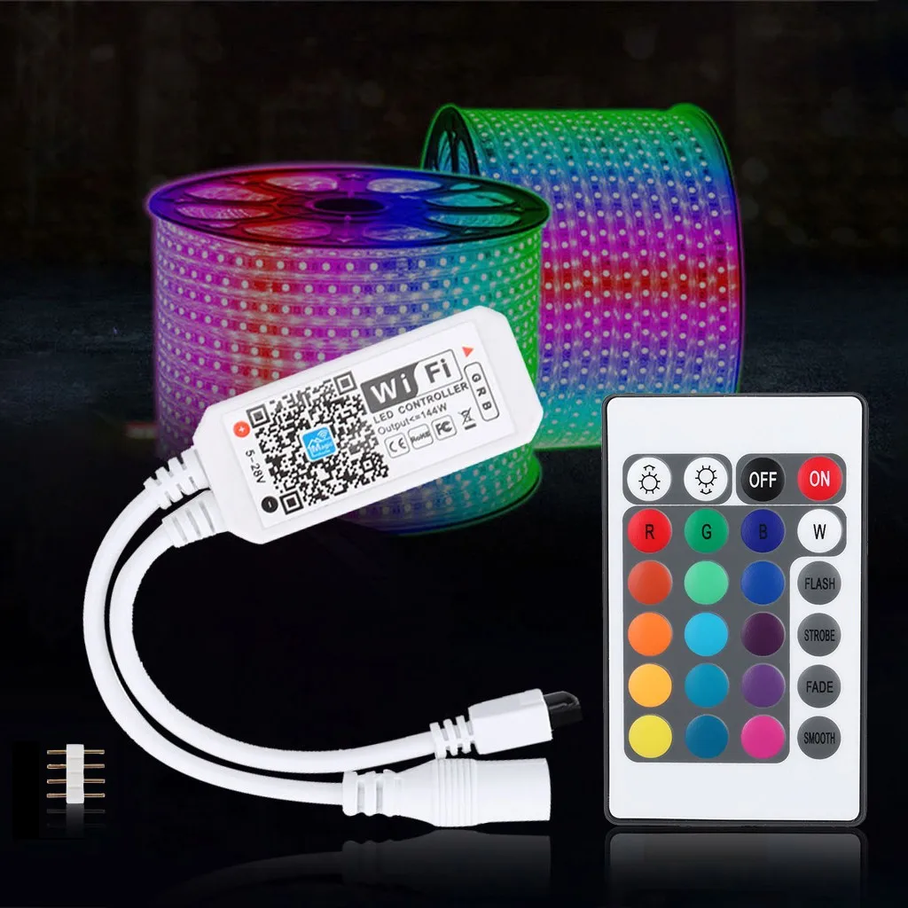 Умный wifi-контроллер для RGB led полосы света музыкальный контроллер для IR RF дистанционного рождественские струнные огни дропшиппинг#91243