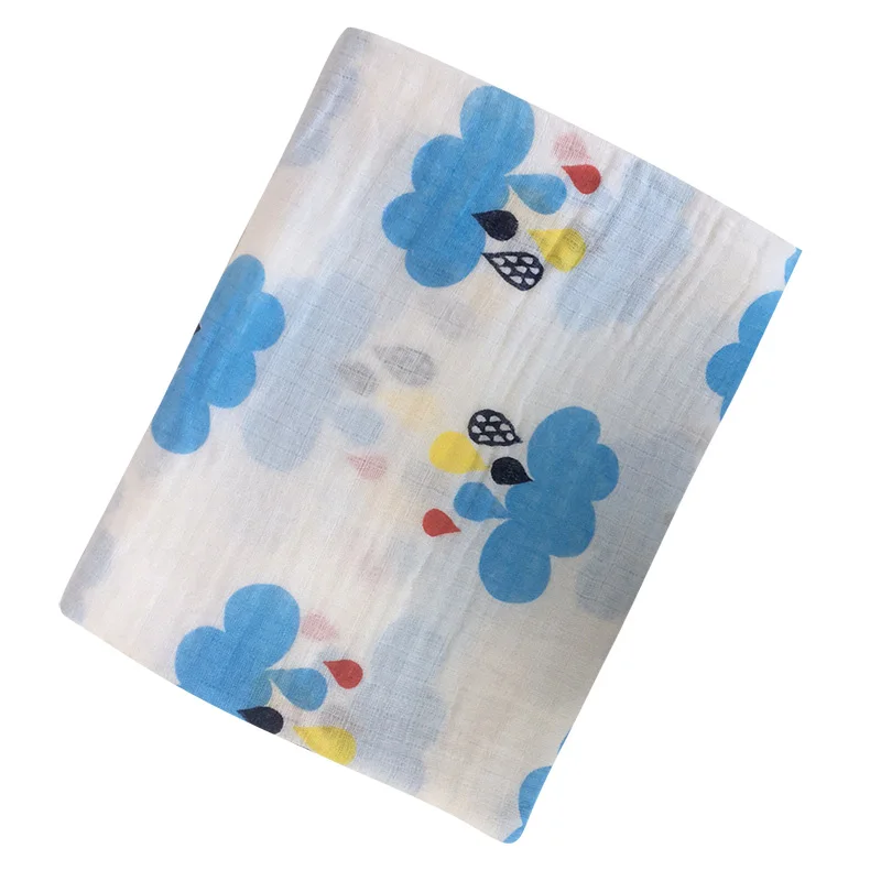 Хлопковое муслиновое детское одеяло s дышащее пеленальная накидка для ребенка