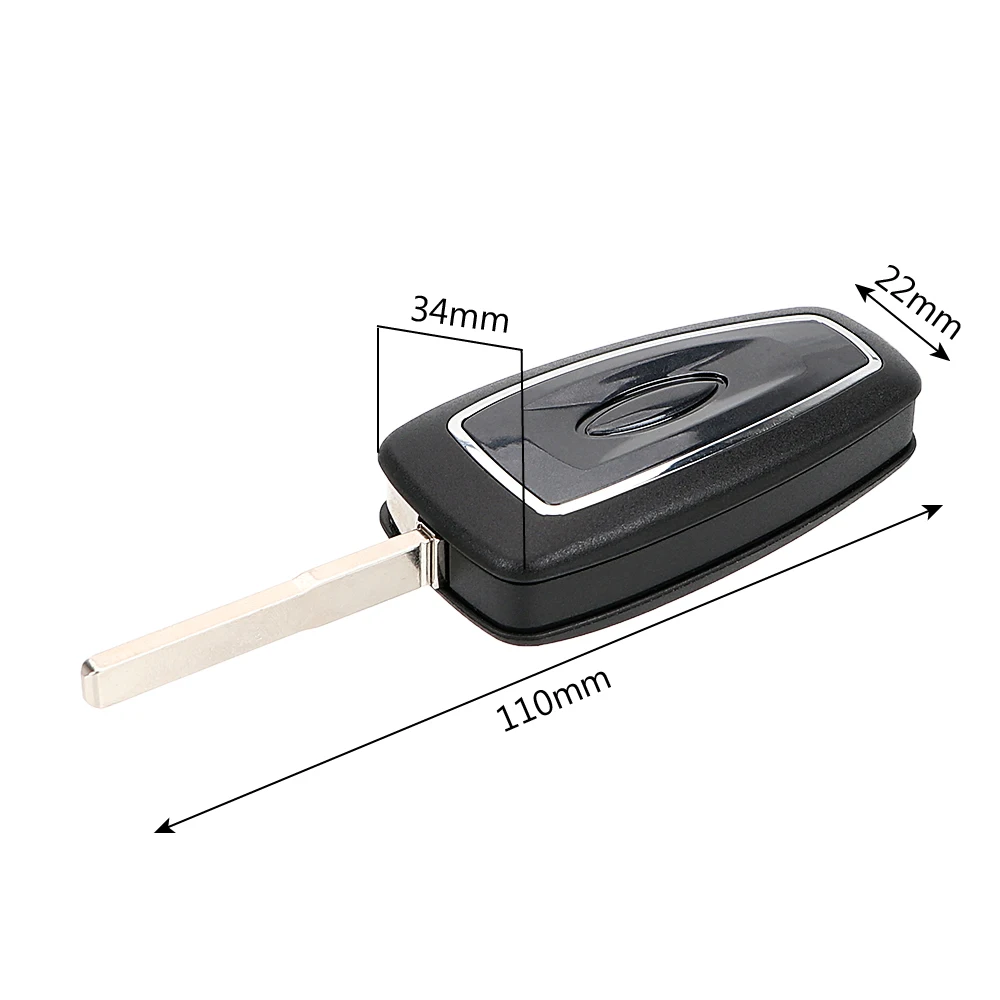 Корпус для автомобильного ключа с 3 кнопками замена складного Ford Focus Fiesta Mondeo