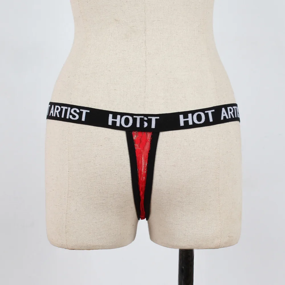 Большие размеры женский сексуальный полый крест кружевное белье стринги