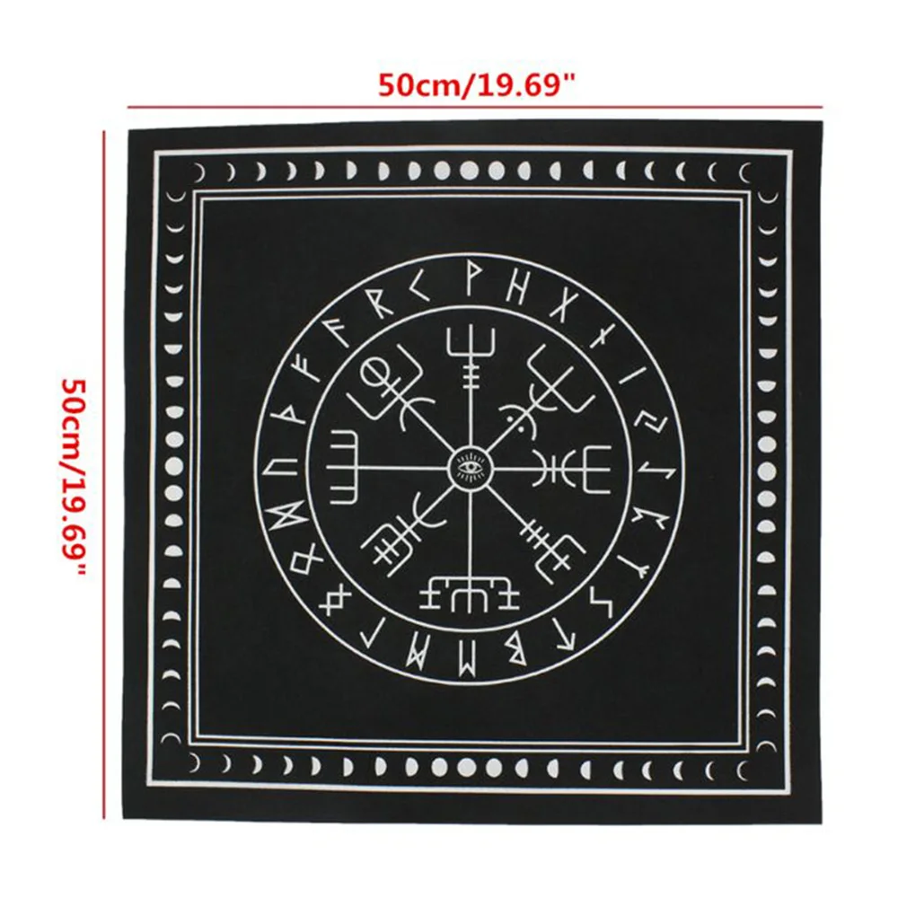 

50*50cm Non-woven Rune Divination Board Game Altar Patch Tarot Card Tablecloth Tarot Cloth Tarot Card Mat