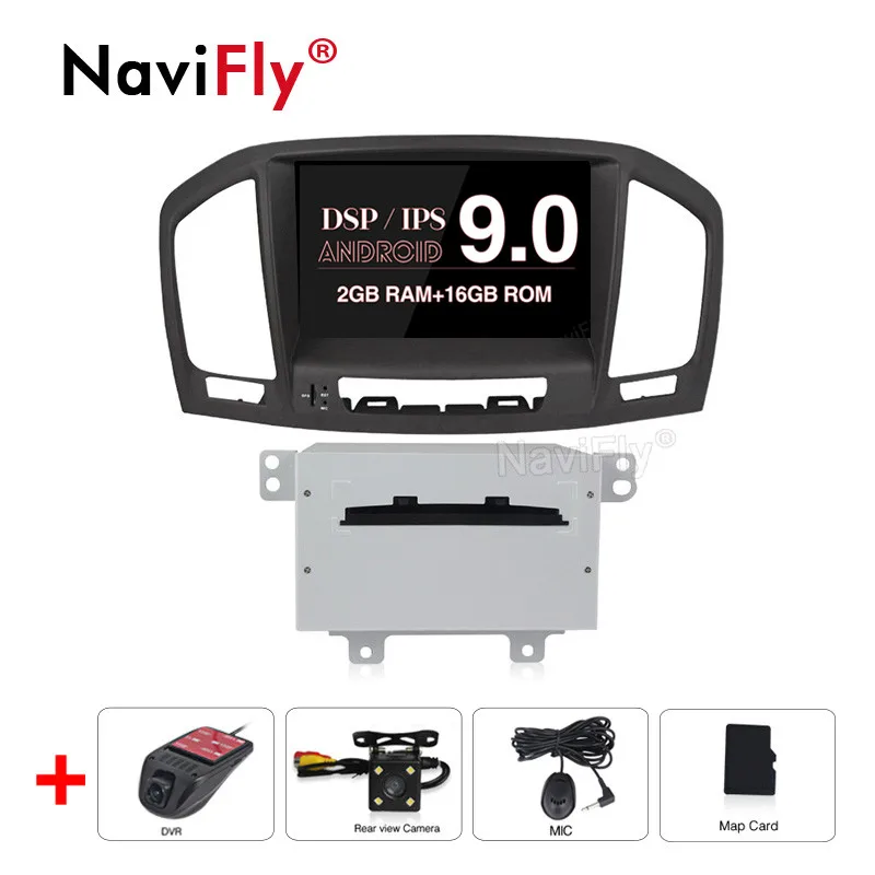 2GB-16GB-CAM-DVR NaviFly 4G+ 64G ips DSP Android 9,0 для Opel Vauxhall Holden Insignia 2008-2013 Автомобильный dvd Радио gps Навигация стерео плеер - Цвет: 2GB-16GB-CAM-DVR