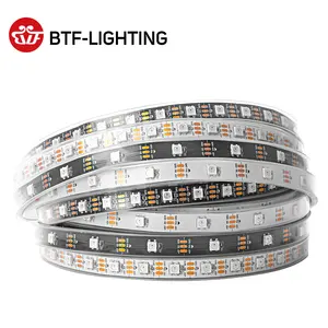 Умная светильник лента WS2812B, RGB Led полоска 1 м2 м4 м5 М WS2812, 30607496100144 пикселей, светодиодыметр, черныйбелый, ПП IP306567 DC5V