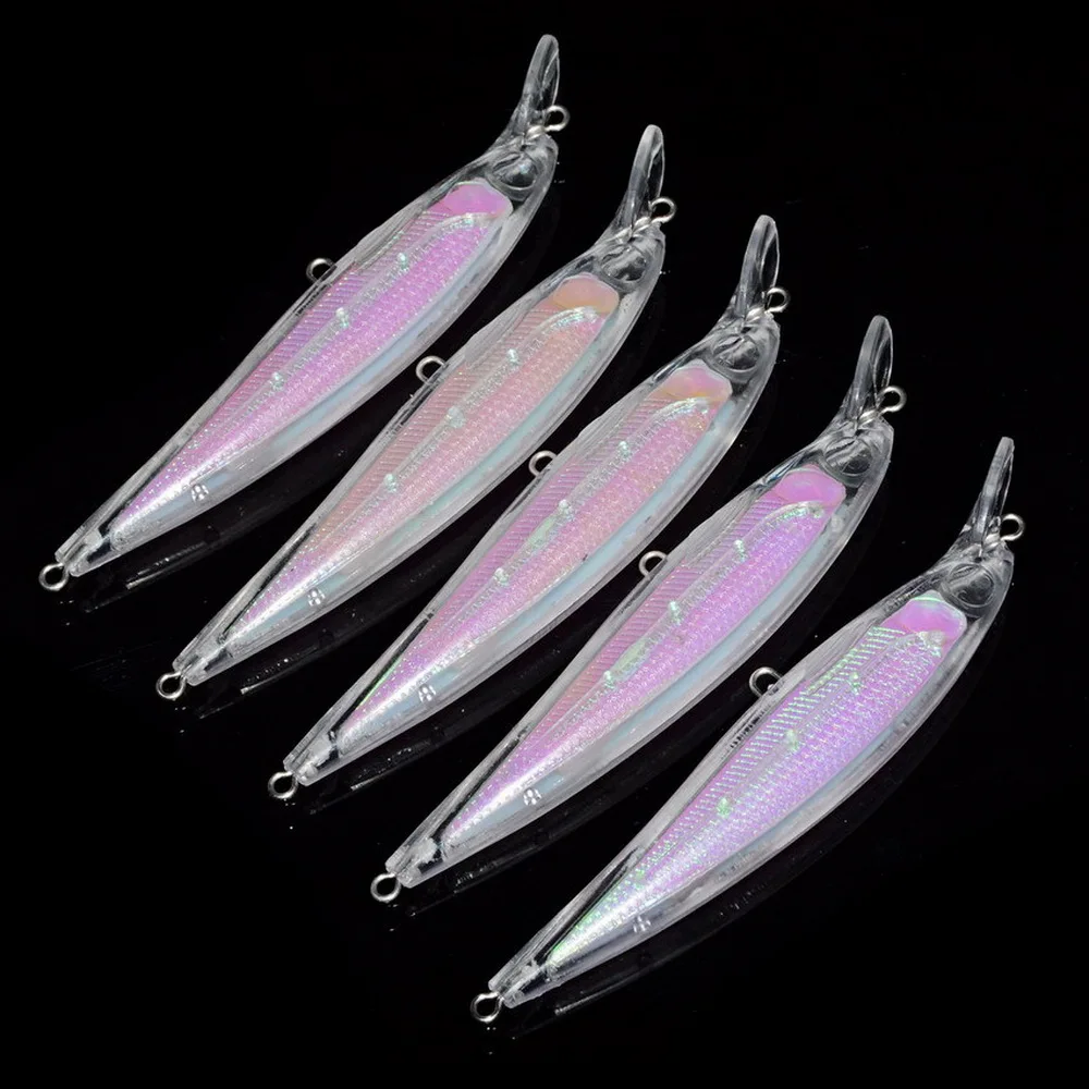 

10pcs Clear Fishing Bait Fishing Lure Sea Bass Bait Artificial Hard Bait Trolling Pike Carp Fishing Tools
