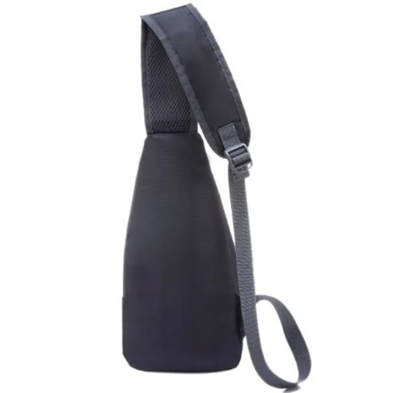 Men's Nylon Chest Bag Travel Hiking Solid Outdoor Sling Bag For Men