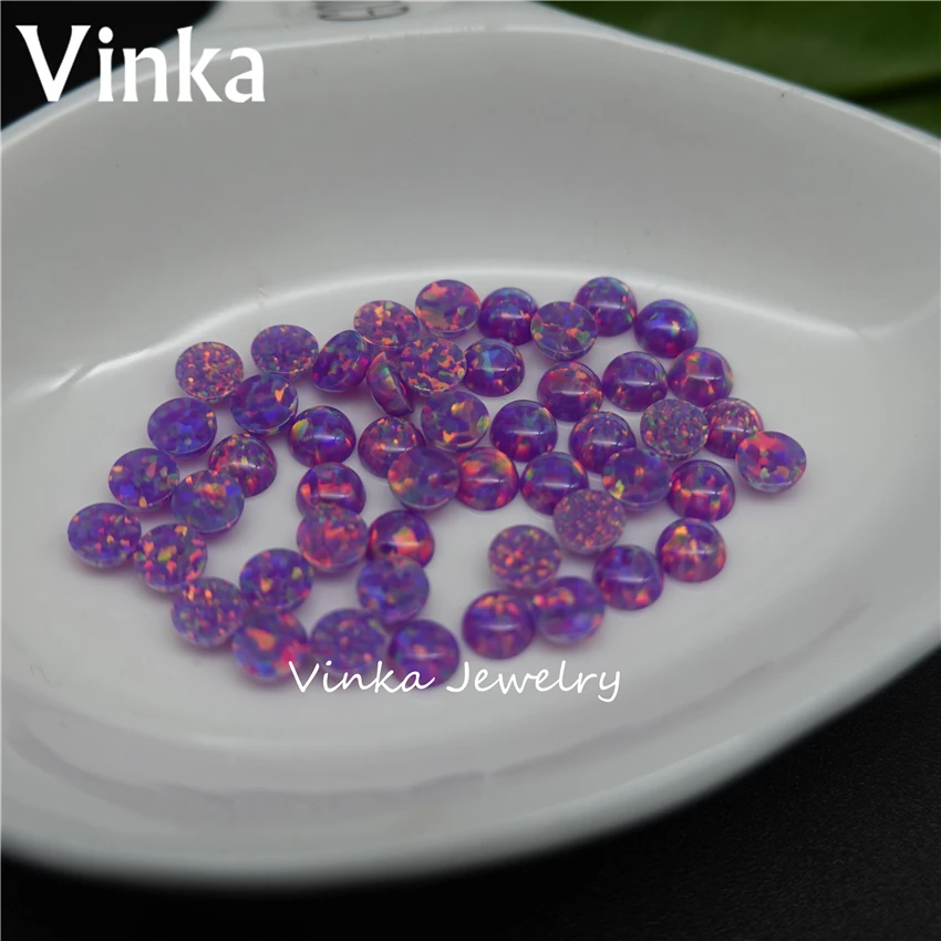 50 штук Собственное производство Прямая продажа Размер 4мм Хорошая огненная свободная круглая кабошонная опаловая бусина для изготовления украшений DIY.