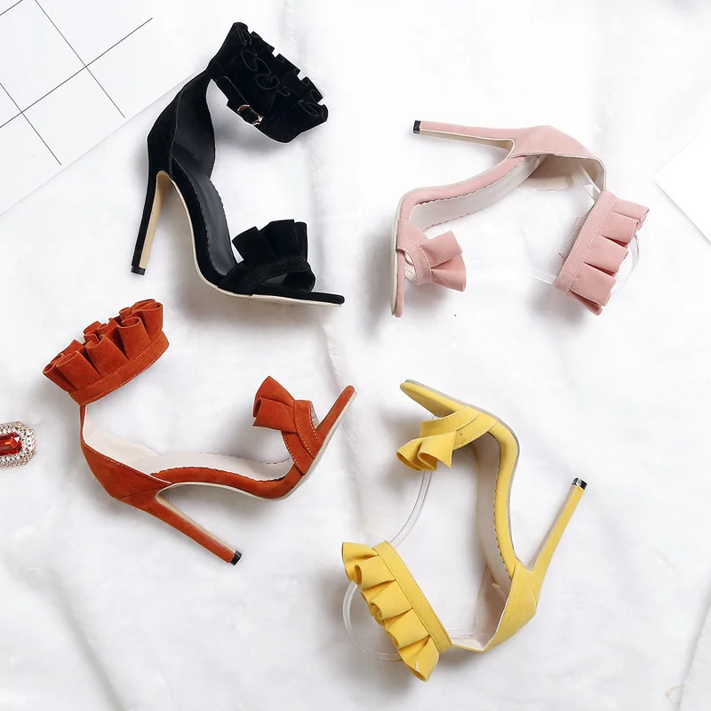 

Spring New Arrivals Sandals Women 2021 Buckle Strap Peep Toe High Heels Sandals Female Fashion Casual Lady Shoes Plus Size 43